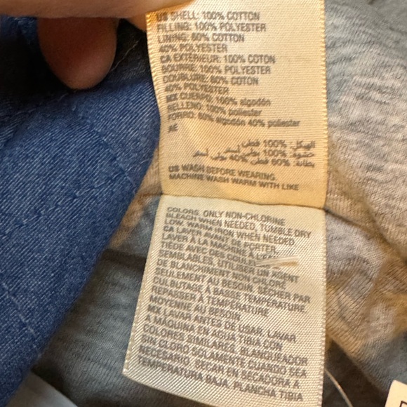 NWT First Impressions Macys Baby Boys Denim Snowsuit Bunting Size 12 Months - Picture 7 of 8